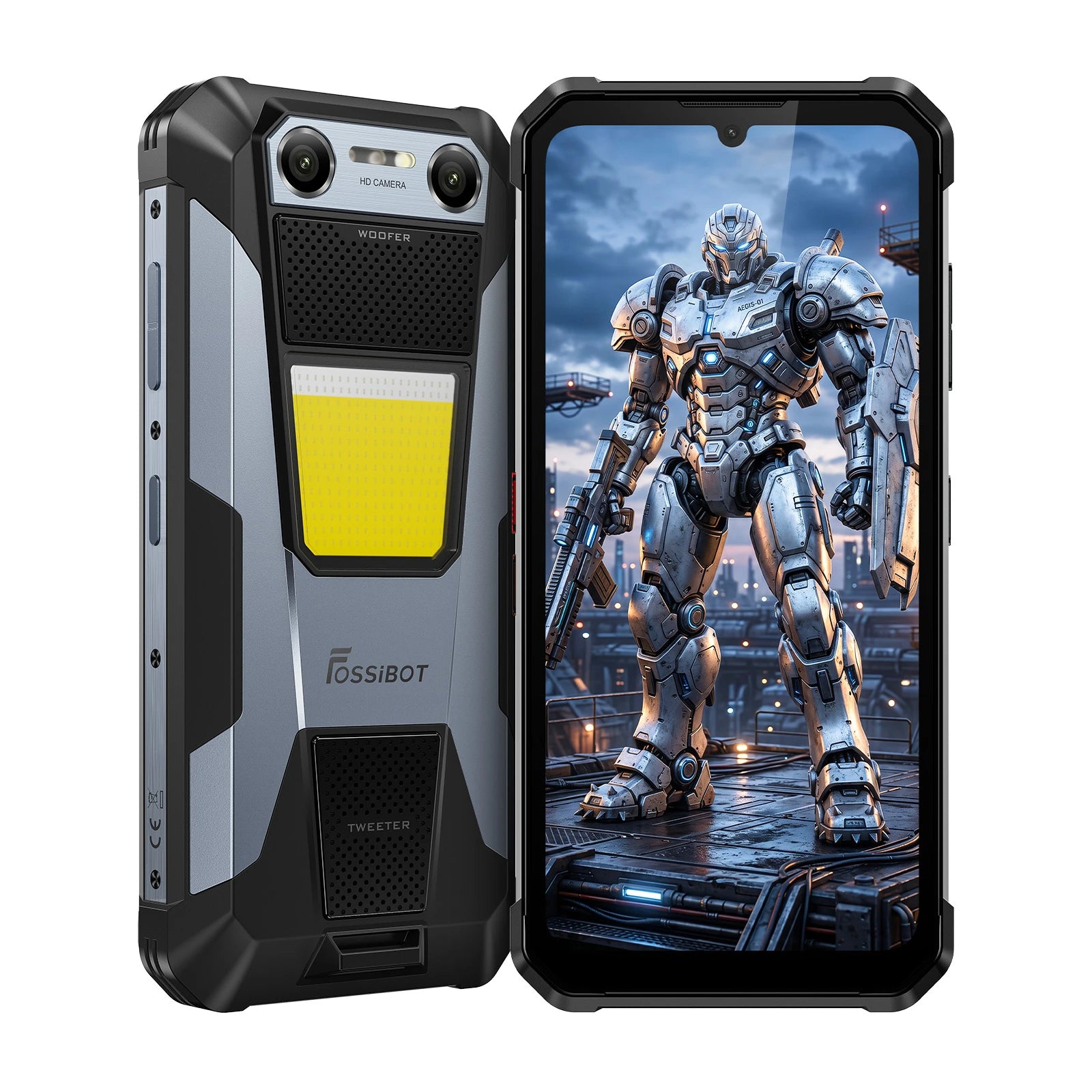 FOSSiBOT F106 Plus Rugged Smartphone, 6GB RAM + 128GB ROM, 12000mAh Ba
