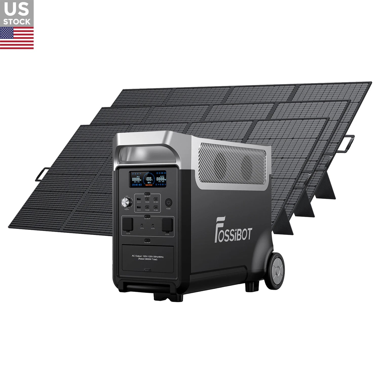 【美品】FOSSiBOT F3600 Pro 拡張電源 FOSSiBOT F3600 Pro + SP420 | Solar Generator Kit