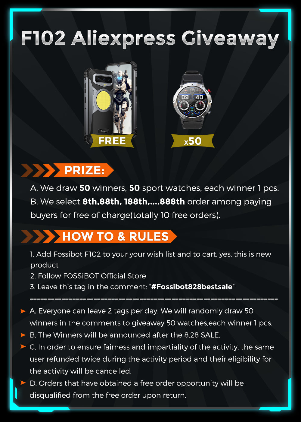 F102 Aliexpress Giveway