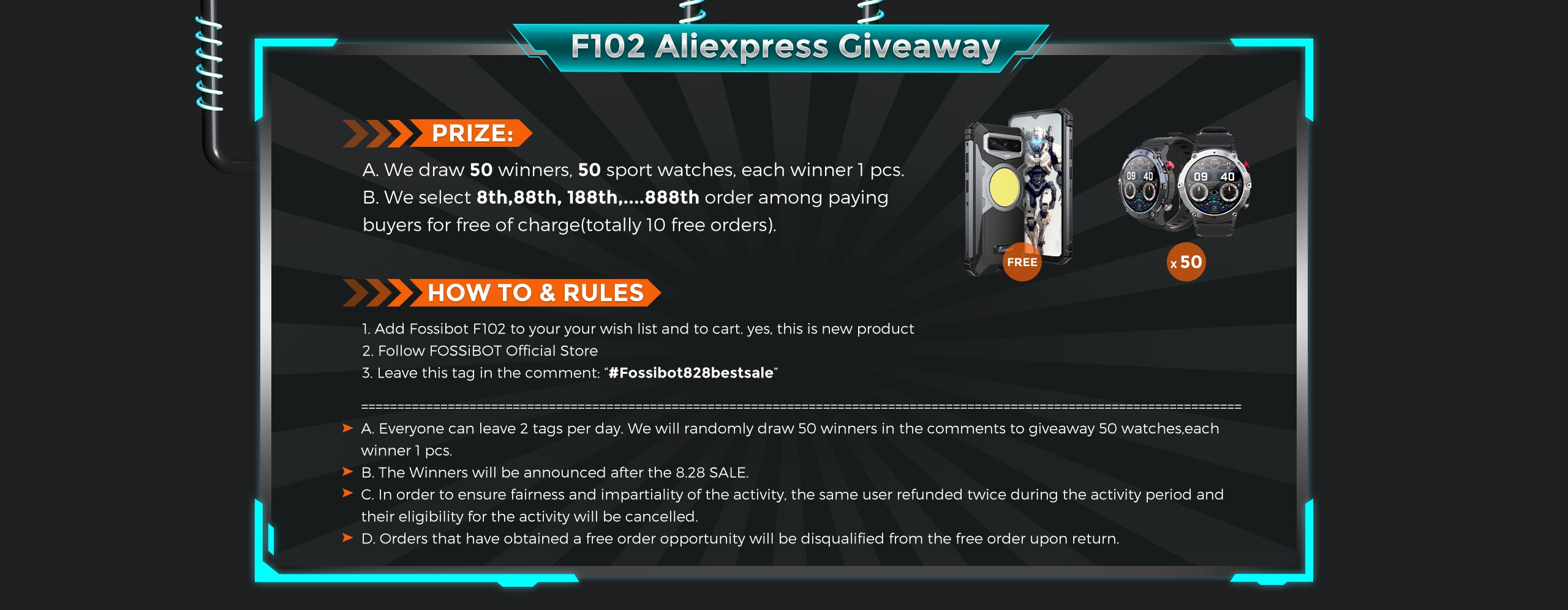 F102 Aliexpress Giveway