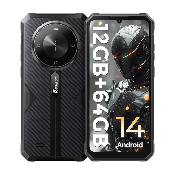 FOSSiBOT F105 12GB+64GB 10300mAh Large Battery 6.745 inch Waterdrop screen Rugged Phone