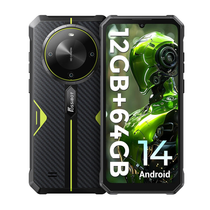 FOSSiBOT F105 12GB+64GB 10300mAh Large Battery 6.745 inch Waterdrop screen Rugged Phone