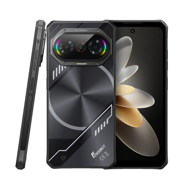 FOSSIBOT F114 Rugged Phone – Android 15, 16GB+128GB, 50MP Camera, 5000mAh Battery, Triple Slot/NFC/Face ID/GPS