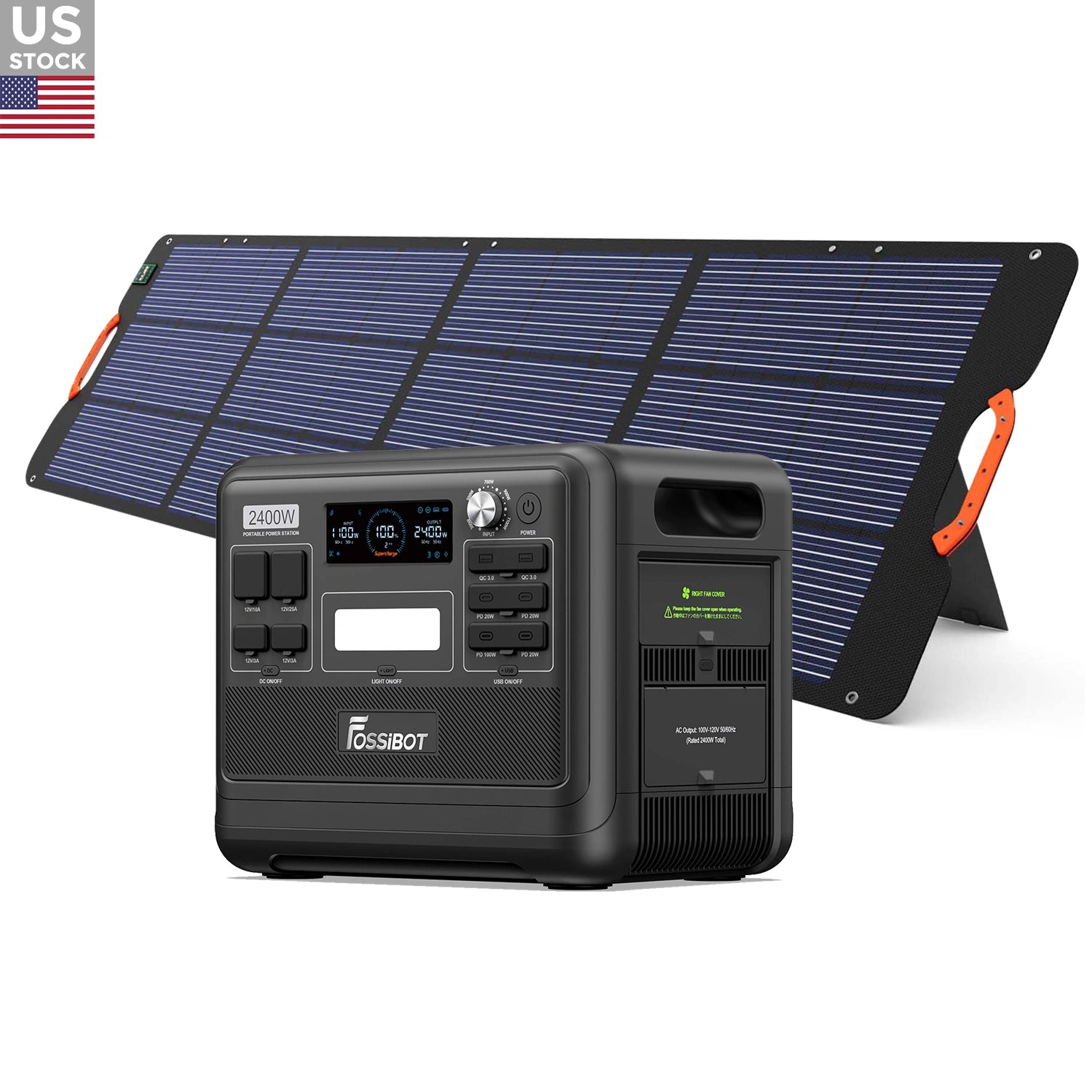 Fs Solar Generator FOSSiBOT F2400 + SP200 | Solar Generator Kit