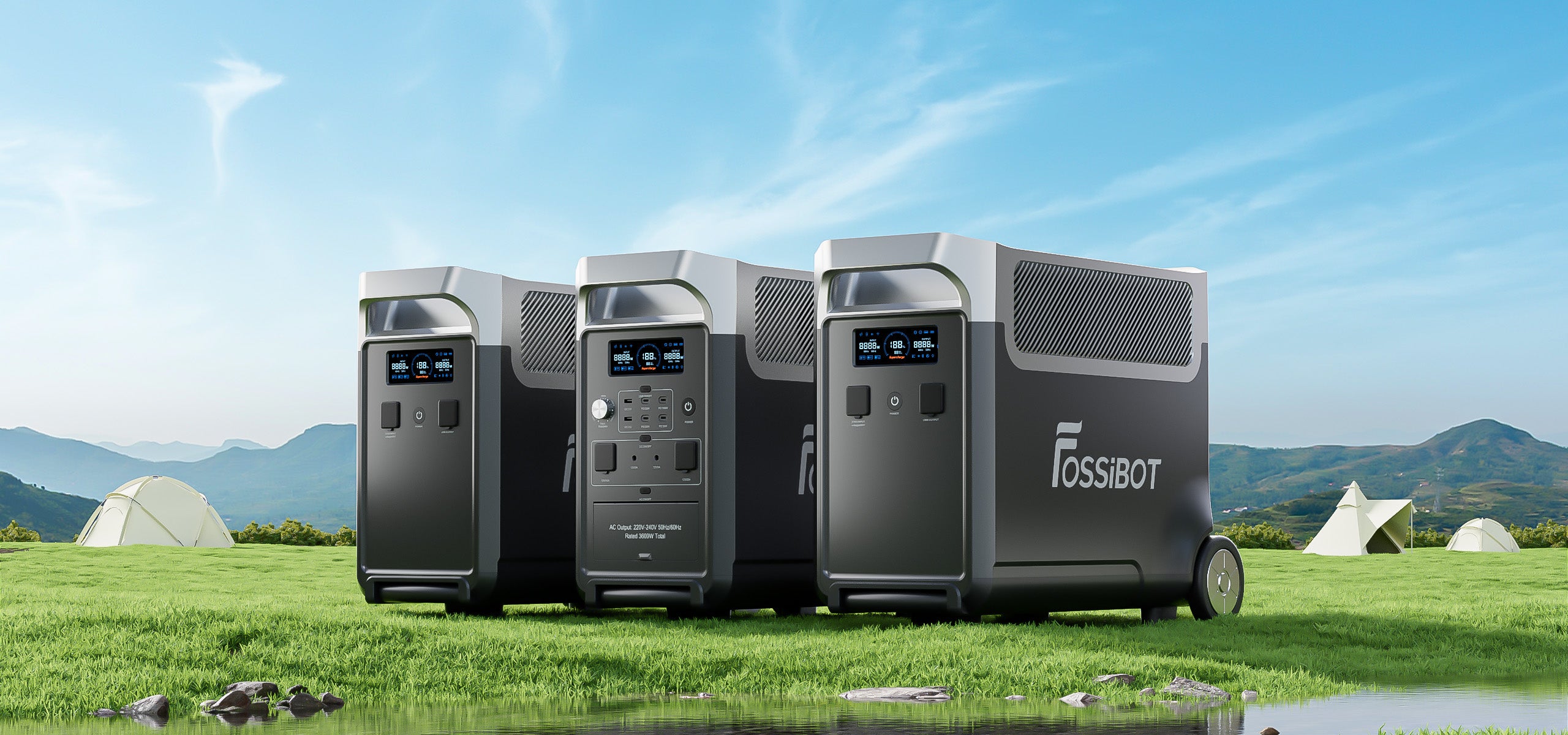 FOSSiBOT F3600 Pro + FB3840 Expansion Battery