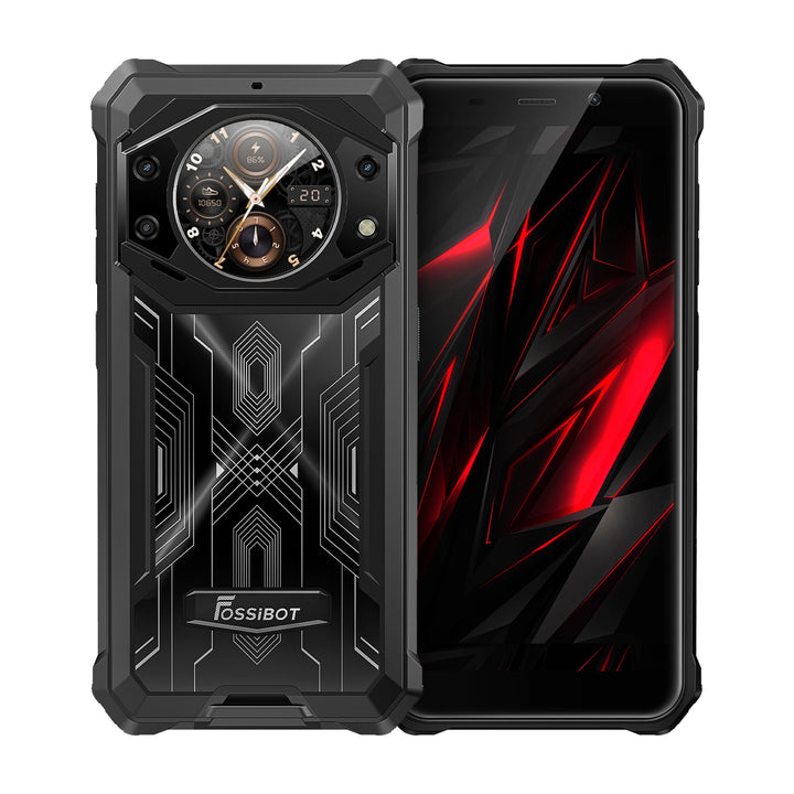 FOSSiBOT F101 PRO  15GB+128GB 5.45-Inch Main & 1.32-inch Innovative & Multifunction Rear Display 10600mAh Hac NFC Rugged Phone