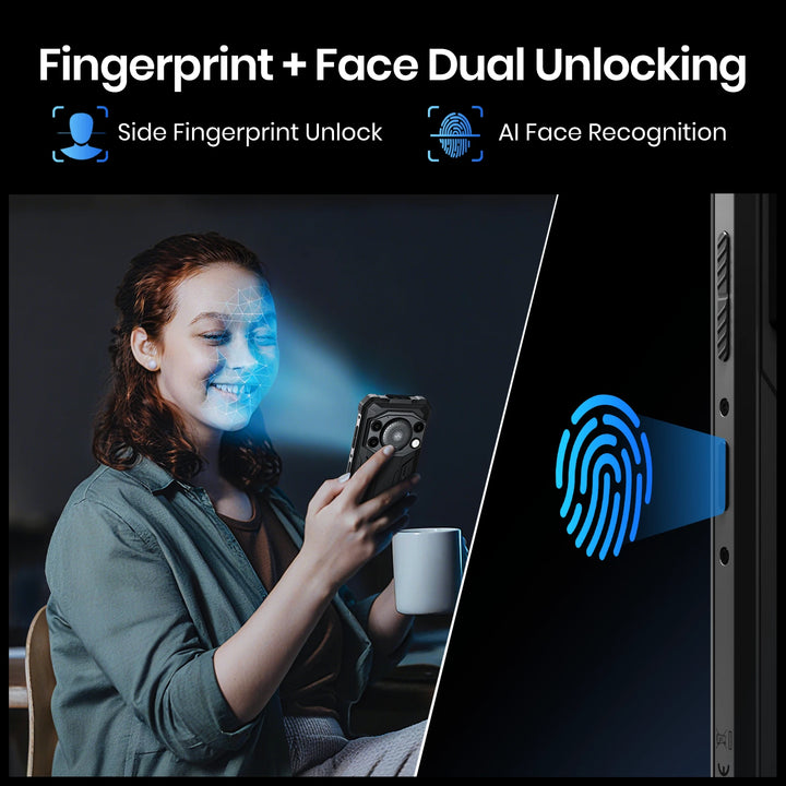 FOSSiBOT F110 Pro 128dB Speaker 6.745-inch 20+128GB MediaTek Dimensity 6300 50MP+8MP 10000mAh Android 15 5G Rugged Phone