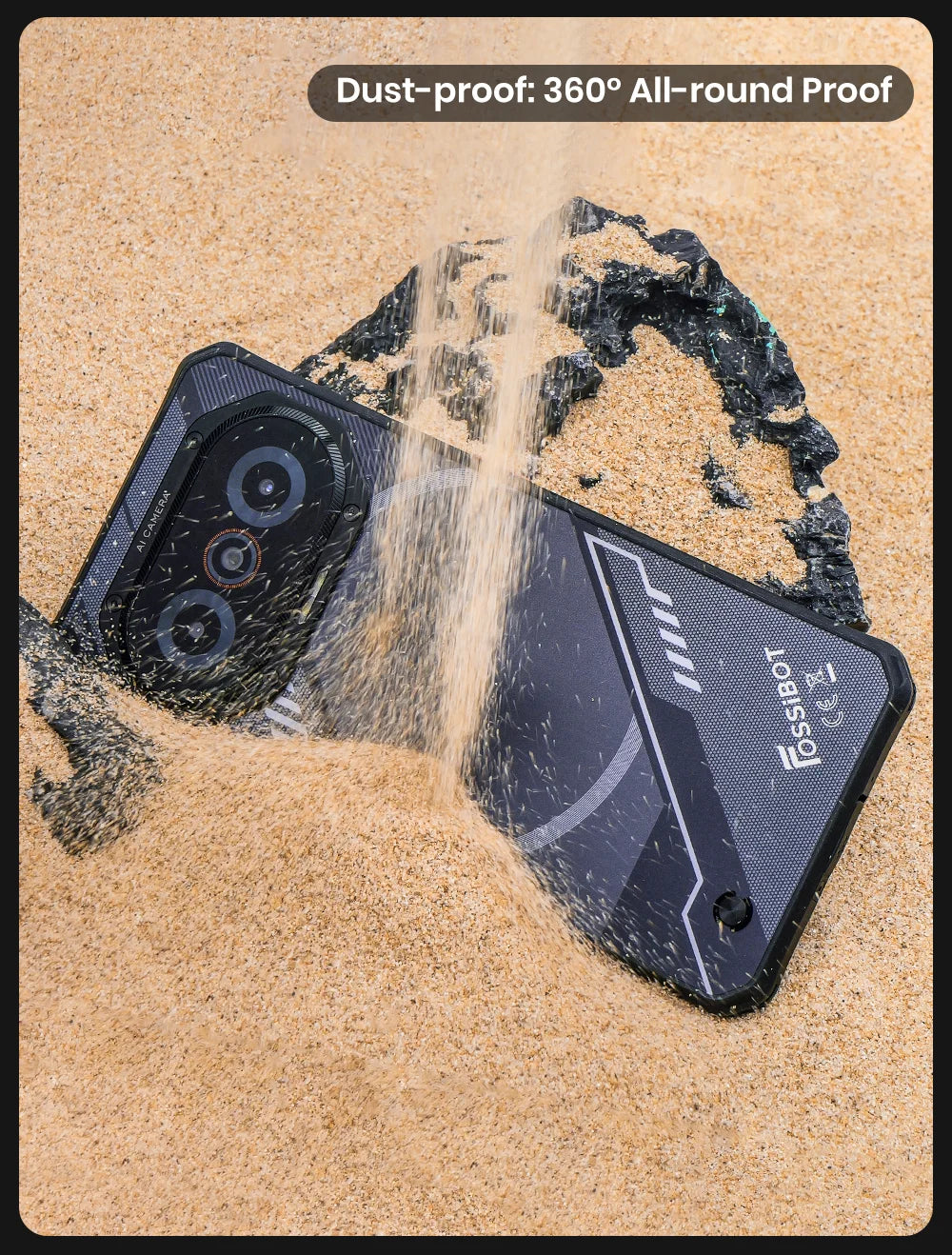 Crystal 114 Rugged FOSSiBOT F114 Rugged Smartphone, 6.67-inch, 4GB +128GB, Android 15, 50