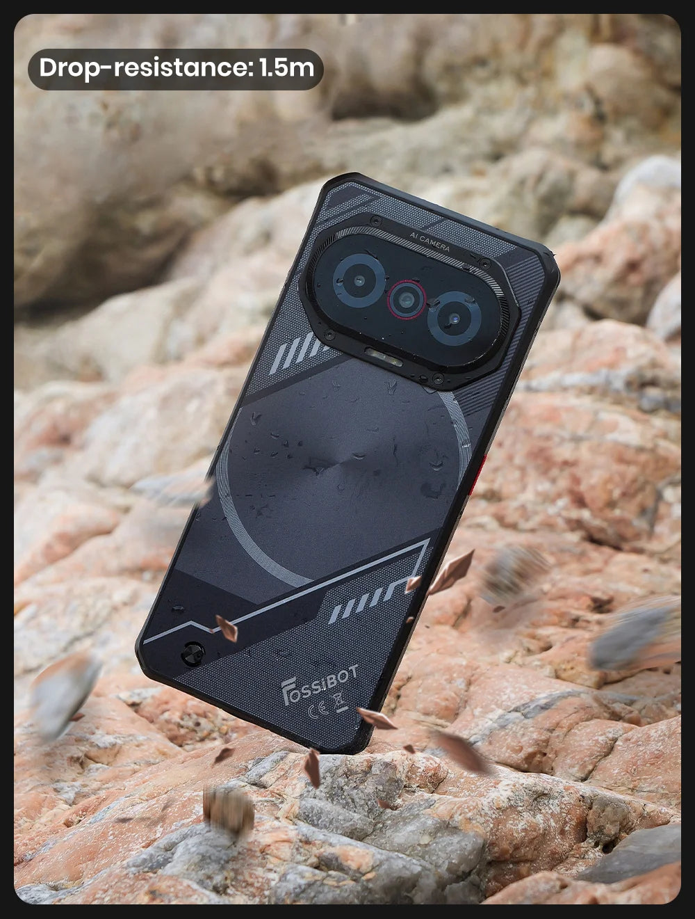 Crystal 114 Rugged FOSSiBOT F114 Rugged Smartphone, 6.67-inch, 4GB +128GB, Android 15, 50