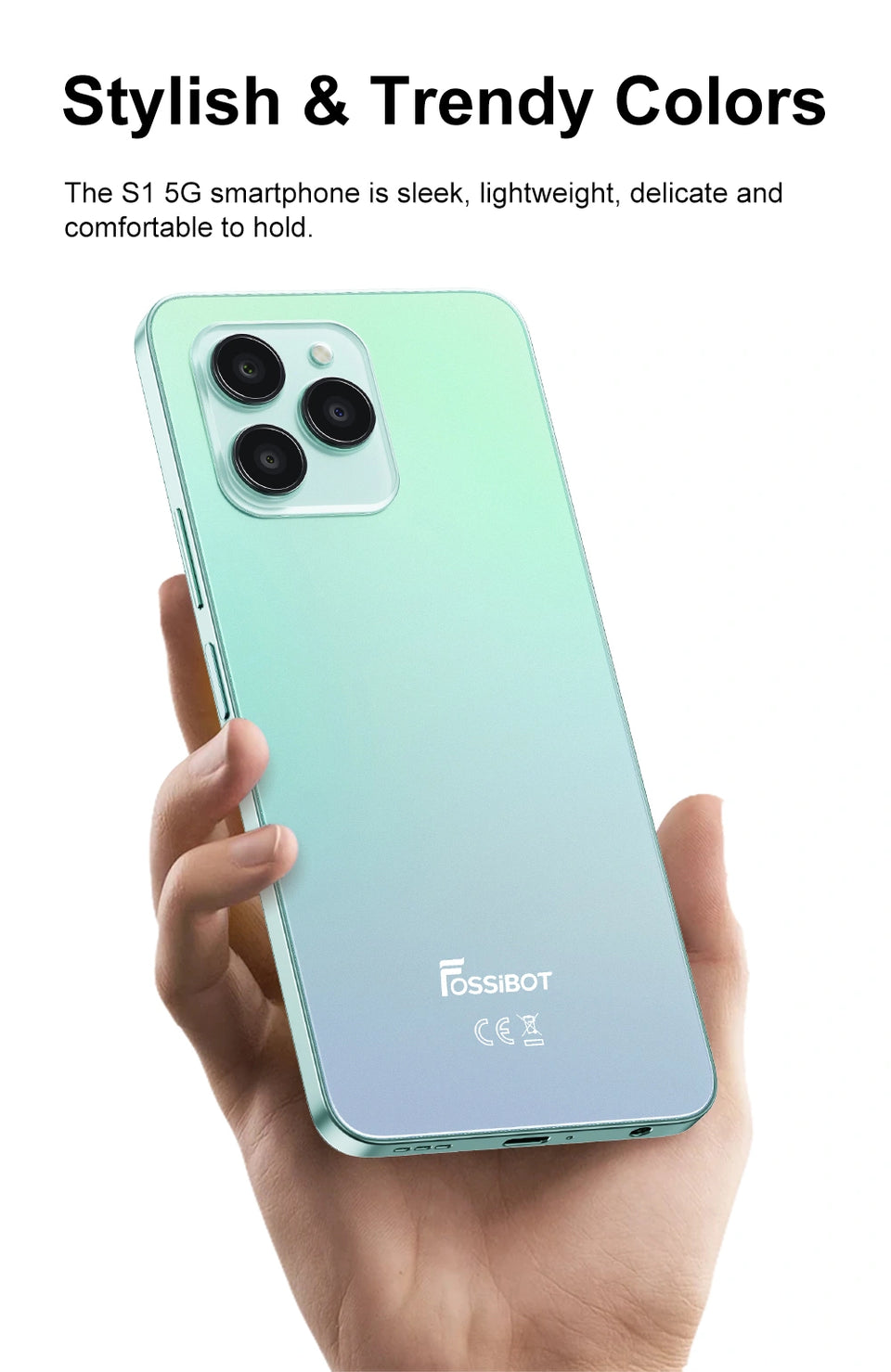 FOSSiBOT S1 5G 24GB+128GB 6.745-Inch 50MP Cameras NFC Android 14 Smart FOSSiBOT S1 5G 24GB+128GB 6.745-Inch 50MP Cameras NFC Android 14 Smart