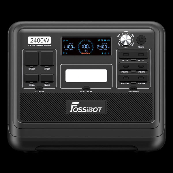 FOSSiBOT F2400 Energizer Portable Power Station 2048Wh LiFePO4 Battery,  2400W Output, 16 Input Ports, Power Adjustment Knob Green From  Romantatech888, $913.87